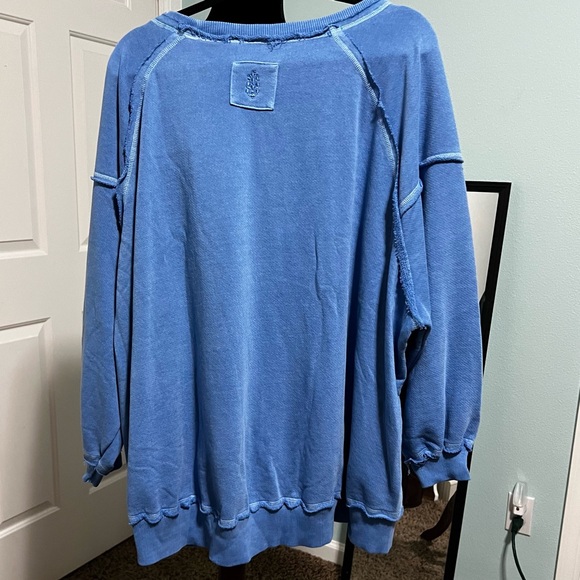 FP Movement by Free People: One To Beat Pullover in Riviera Blue NWT - Picture 11 of 15